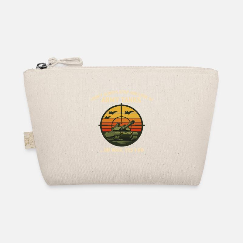I Don't Always Stop And Look At Army Tanks Retro M Organic Pouch