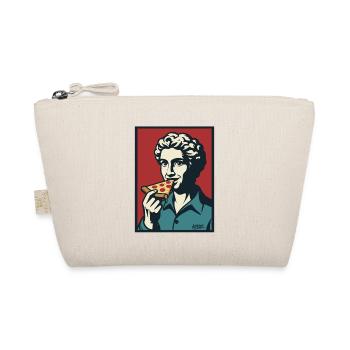 Retro Pizza Portrait Pop Art - Organic Pouch - nature - Front