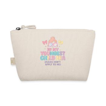 In My Youngest Child Era Daughter Families Humor - Organic Pouch - nature - Front