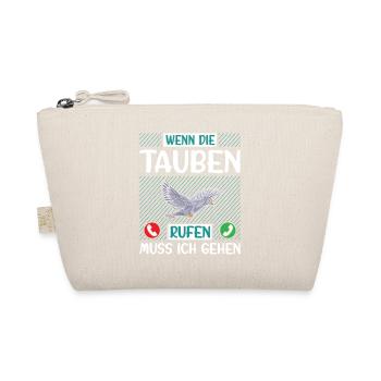 Taubenzüchter Spruch Lustig Taubenflüsterer - Bio-Täschchen - Natur - Vorne