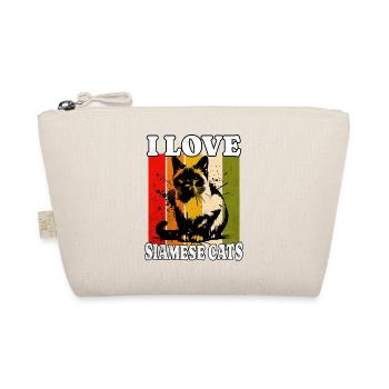 J’adore le chat siamois - Trousse biologique - nature - Devant