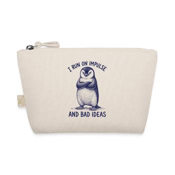 Chemise drôle de pingouin Mauvaises idées Humour - Trousse biologique - nature - Devant