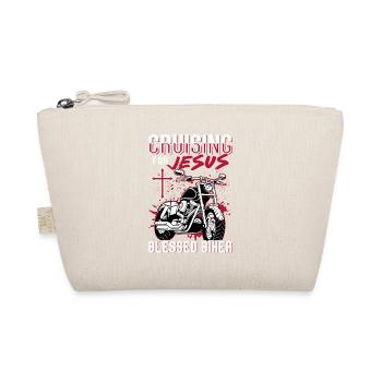 T-shirt graphique biker fidèle à la croisière pour Jesus Faithful - Trousse biologique - nature - Devant