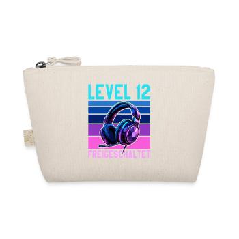 11. Geburtstag Junge Mädchen Gamer Level 11 - Bio-Täschchen - Natur - Vorne