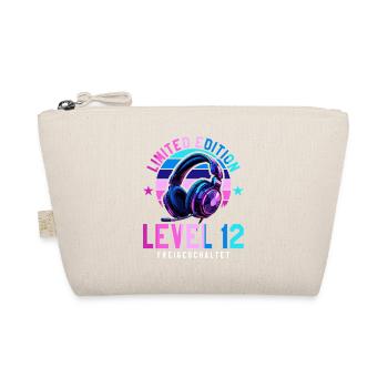 11. Geburtstag Junge Mädchen Gamer Level 11 - Bio-Täschchen - Natur - Vorne