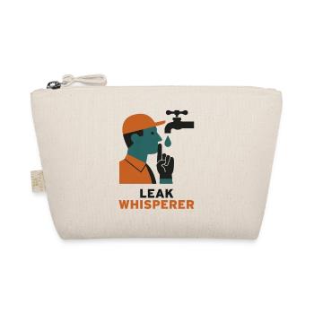 Chuchoteur de fuites | Humour plombier - Trousse biologique - nature - Devant
