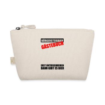 Gästebuch Bürgersteigbier Ortskontrollfahrt OKF - Bio-Täschchen - Natur - Vorne