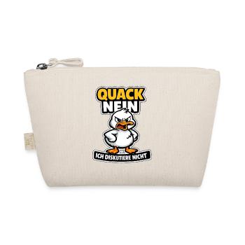 Quack Nein ich diskutiere nicht Ente Spruch - Bio-Täschchen - Natur - Vorne