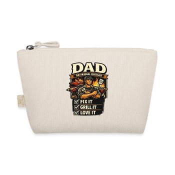 Dad Design Father's Day Barbecue Gift - Organic Pouch - nature - Front