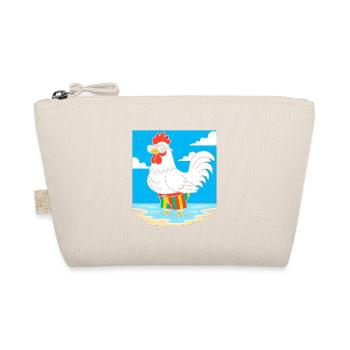 Summer chicken on the beach - Organic Pouch - nature - Front