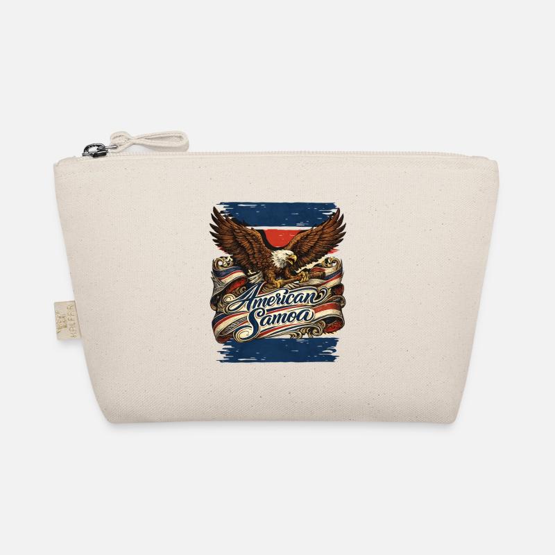 Aigle sur ruban de drapeau Samoa américaines Trousse biologique