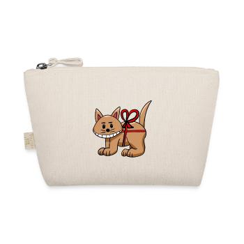 Funny Cat Birthday Cat Child - Organic Pouch - nature - Front