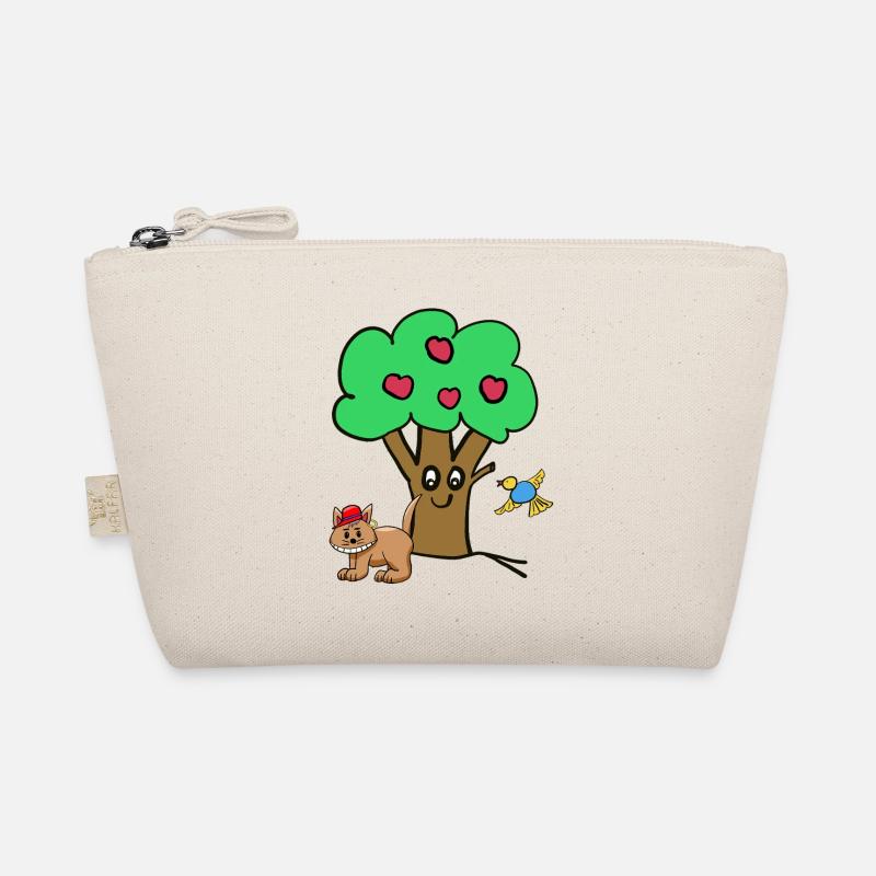 Apfelbaum Katze Vogel Kinder Garten Natur Bio-Täschchen