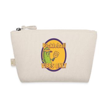 Pickleball Vibes Only Funny Player Love Pickleball - Organic Pouch - nature - Front