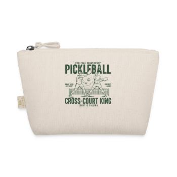 Pickleball Cross Court King Love Pickleball Player - Organic Pouch - nature - Front