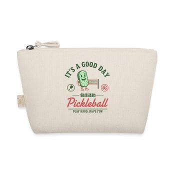 Pickleball Funny Player Love Pickleball Court - Organic Pouch - nature - Front