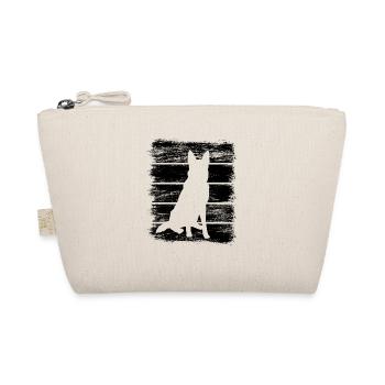 German Shepherd Drawing - Organic Pouch - nature - Front