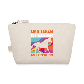 Reiten Pferdeliebhaber Reiterhof Pferde - Bio-Täschchen - Natur - Vorne