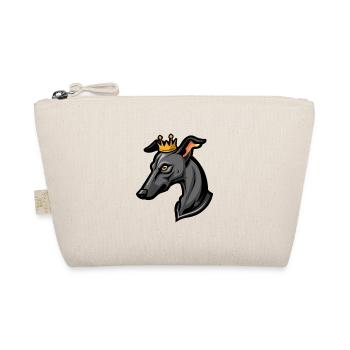 Greyhound Dog Crown - Organic Pouch - nature - Front