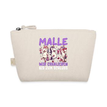 Malle Wir Eskalieren Bis Zum Schluss Einhorn - Bio-Täschchen - Natur - Vorne
