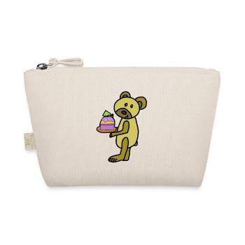Muffin Bear Teddy Bear Cake Child - Organic Pouch - nature - Front