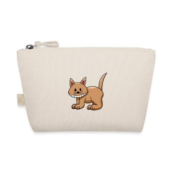 Lustige Katze Katzen Kinder Kind - Bio-Täschchen - Natur - Vorne