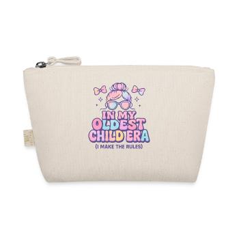 Daughter Family Humor In My Oldest Child Era - Organic Pouch - nature - Front