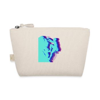 Glitch Art Climber Silhouette Modern - Organic Pouch - nature - Front