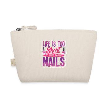 Nageldesigner Nageldesignerin Kosmetik Nagelstudio - Bio-Täschchen - Natur - Vorne