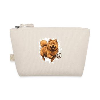 Chow Chow Hund Fussball Sport - Bio-Täschchen - Natur - Vorne