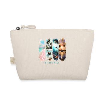 Bahamas Design – Strand & Meer Urlaub Motiv - Bio-Täschchen - Natur - Vorne