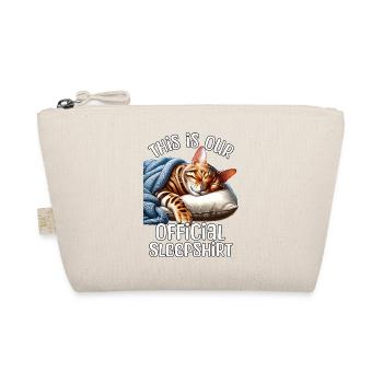 Bengal Cat Sleep Shirt - Organic Pouch - nature - Front