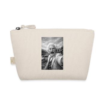Mark Twain Selfie Porträt - Bio-Täschchen - Natur - Vorne