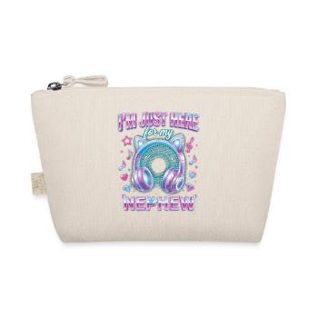 Auntie I'm Just Here For My Nephew - Organic Pouch - nature - Front