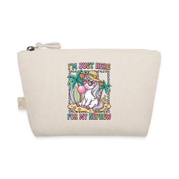 Auntie I'm Just Here For My Nephew - Organic Pouch - nature - Front