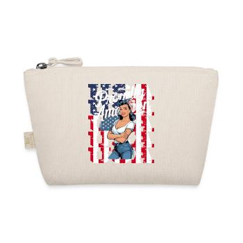 Proudly American im Retro-Look - Bio-Täschchen - Natur - Vorne