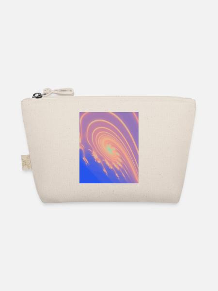 Pastel Spiral Rainbow Swirl - Organic Pouch - nature