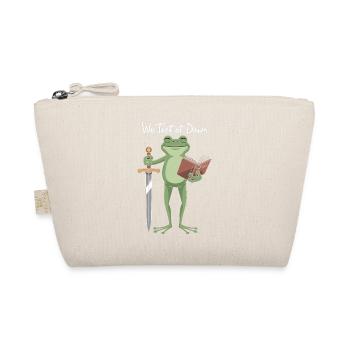 Dawn Test Frog: Schwert und Buch - Bio-Täschchen - Natur - Vorne