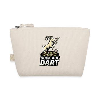 Bock auf Dart Ziege Maskottchen Dartspieler - Bio-Täschchen - Natur - Vorne