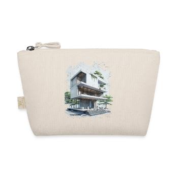 Fancy Geometry Modern House - Bio-Täschchen - Natur - Vorne
