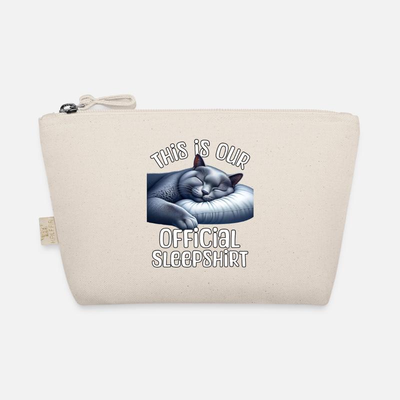 Russian Blue Cat Sleep Shirt Organic Pouch