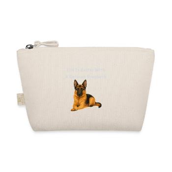 Life Is Better With German Shepherd - Organic Pouch - nature - Front