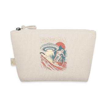 Mountain Bike Downhill MTB Riding Cycling Action - Organic Pouch - nature - Front