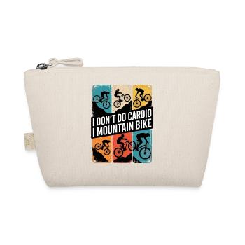 Mountain Bike Downhill MTB Riding Cycling Action - Organic Pouch - nature - Front
