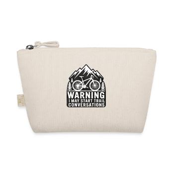 Mountain Bike Downhill MTB Riding Cycling Action - Organic Pouch - nature - Front