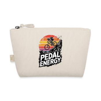 Mountain Bike Downhill MTB Riding Cycling Action - Organic Pouch - nature - Front