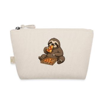 Pizza Sloth Enjoyment of Life - Organic Pouch - nature - Front