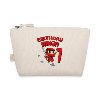 Birthday Ninja 7 Year Old Birthday Party Gift - Bio-Täschchen - Natur - Vorne