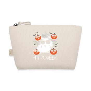 Safari Africa Serengeti wildlife halloween hippopotamus - Organic Pouch - nature - Front
