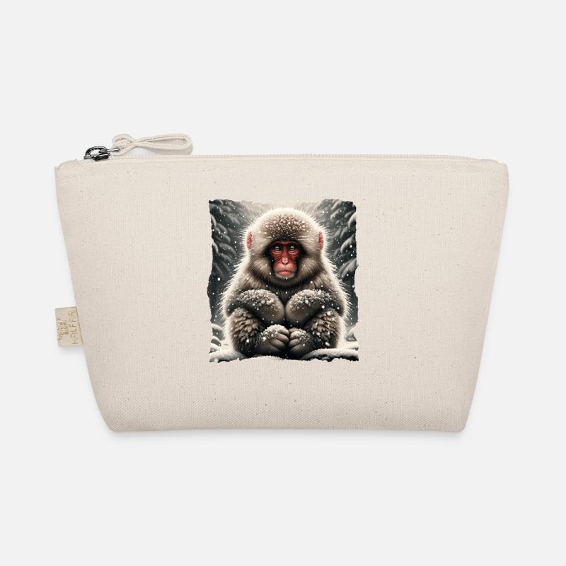 Schneeaffe Snow Monkey Bio-Täschchen